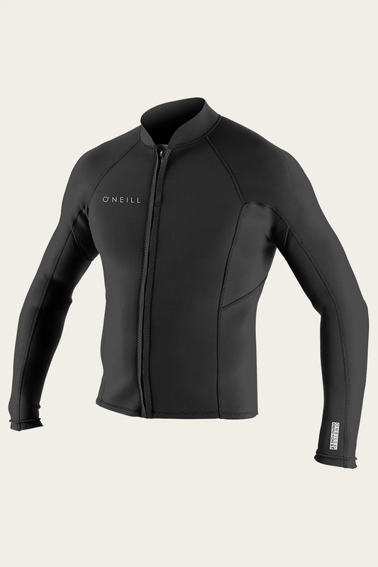  O'Neill Mens 1.5mm Reactor-2 Front Zip Longsleeve Wetsuit Top
