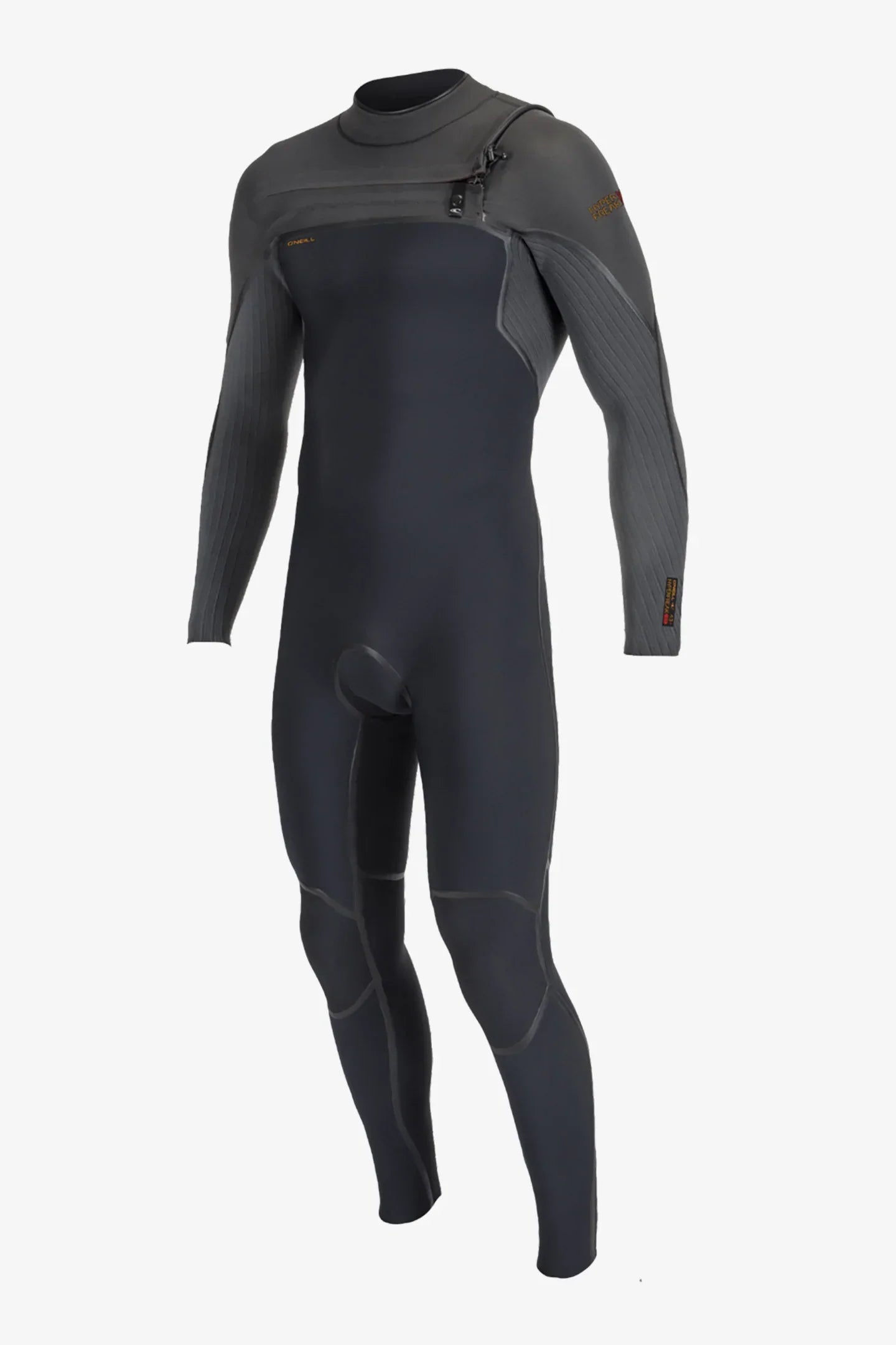  O'Neill Boys Hyperfreak Fire 4/3mm+ Chest Zip Wetsuit F23